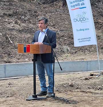 Comisión Nacional de Riego y GORE de O’Higgins inauguran proyecto de riego en canal Lucano